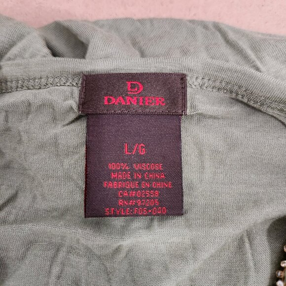 Danier green cami tank with sequin - Picture 8 of 8